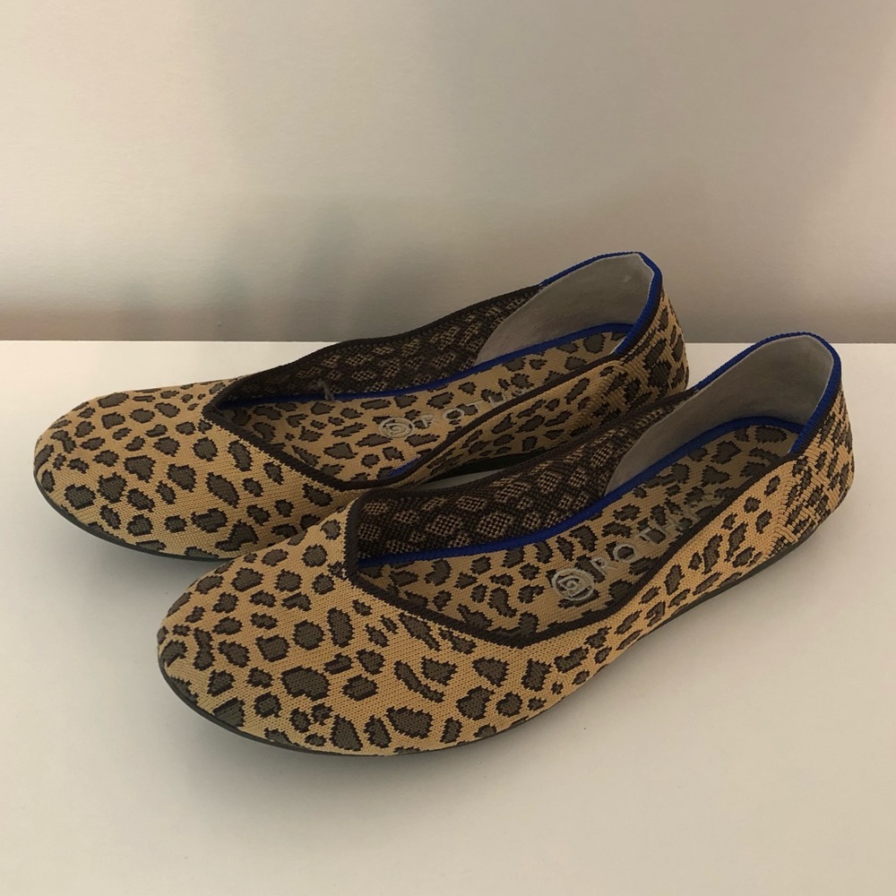 Rothy’s Spotted Leopard Print Flats